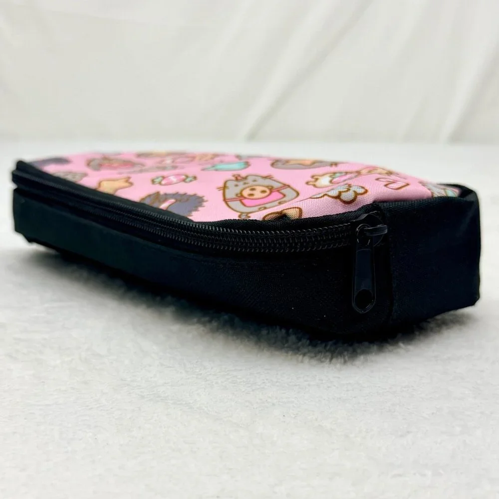 Pusheen Cat Cookies & Candy Canes Pencil Cosmetics School Supplies Zippered Case
